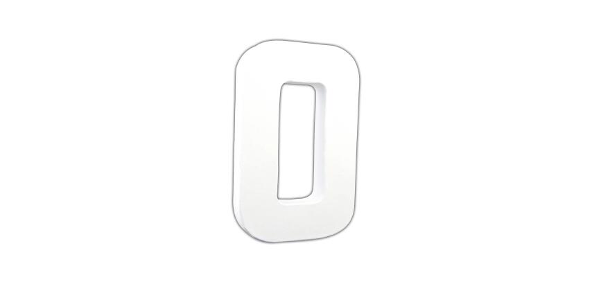 Lettre O 20,5cm - Blanc