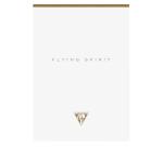 Bloc entoilé en-tête Flying Spirit White A5 140 pages détachables ligné motifs assortis papier ivoire 90g - Blanc
