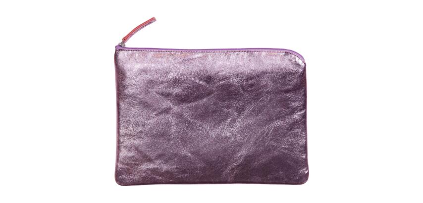 MIROR CUIR Pochette 23x16 cm Miror Rose