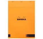 Rhodia Basics Orange Le R Stapled Pad No18 A4 Lined - Orange|