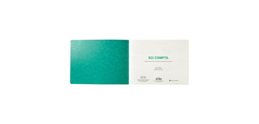 Piqûre 24x32cm - SCI Compta 80 pages - Couleurs assorties