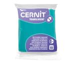 CERNIT - A Bar of Translucent Polymer Clay - Baking Modelling Clay - Emerald Colour - 56 g Block - CE0920056620C
