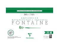 Fontaine bloc collé 4 côtés 20F 18x26cm 300g grain torchon
