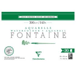 Fontaine bloc collé 4 côtés 20F 18x26cm 300g grain torchon