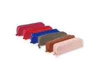 CUIR TEINTE Trousse rectangulaire 21x4x6 cm - Assortis