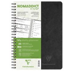 My.daily.planner Age Bag spiraalgebonden notitieboek A5 125 afscheurbare bladen - Zwart