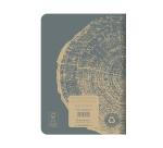 FOREVER PREMIUM Stapled Notebook 100% Recycled A5 96 Lined Pages White Recycled Paper 90 gsm - Lead Grey