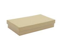 Boite rectangle plate 18x10x3cm - Kraft