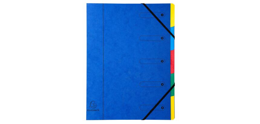 Exacompta Harmonika Multi Part File, A4, 5 Sections - Assorted colours