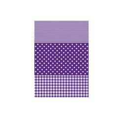 Décopatch 3 identieke bladen - ref 488. - Paars|