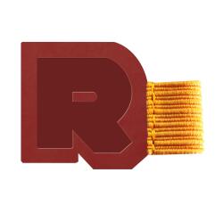Rhodiarama porte-stylo autoadhésif 4x3 cm pour blocs carnets et agendas - Nacarat