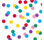 Alliance 60g, rl 50x0,7m Pois multicolor - Multicolore