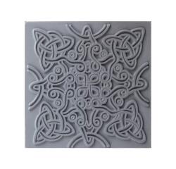 Cernit plaque de texture Celtic knot - Gris