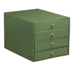 Rhodia Rhodiarama Drawer Storage Box - 4 Drawer - 24.8 x 32.7 x 22.8 cm - Sage
