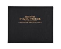 Registre 24x32cm Objets mobiliers - Spécial garagistes 100 pages - Noir