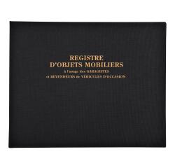 Registre 24x32cm Objets mobiliers - Spécial garagistes 100 pages - Noir