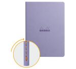 Rhodiarama piqûre textile A5 64p dot papier ivoire 90g - Iris