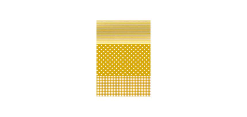 * Pochette 3 Feuilles Identiques Ref 543 - Jaune