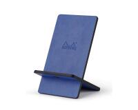 Rhodiarama support pour téléphone mobile simili cuir italien 13x8x8,5 cm - Saphir