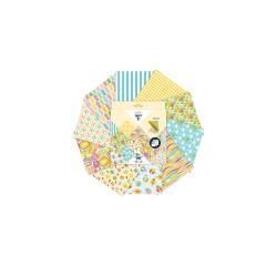 ORIGAMI, Zak van 60 vellen 70g/m2 3 formaten - Franse Riviera - Multicolor