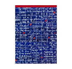 Le Mur des Je t'aime, Bloc entoilé entête A5 14,8x21 cm, 70 feuillets, ligné