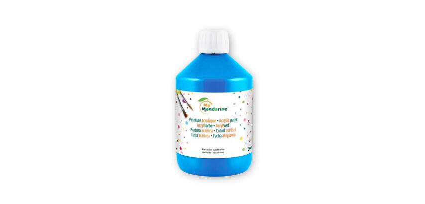 ACRYLIQUE MATE 500 ML BLEU CLAIR - Bleu clair