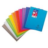 Cahier reliure intégrale enveloppante Koverbook A4+ 160 pages petits carreaux détachables perforé 4 trous couverture polypropylène transparent - Assortis