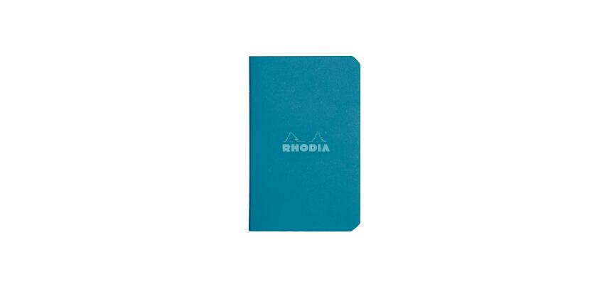 Cahier piqué Rhodia Couleurs Paon 7,5x12 cm - Paon