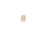 Kraft Number '8' 20cm - Kraft