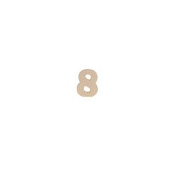 Chiffre 8 kraft 20cm - Kraft