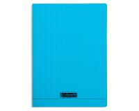 Cahier piqué 8000 POLYPRO 24x32 cm 96 pages petits carreaux 90 g - Bleu