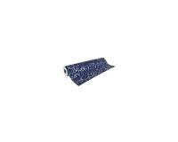 Prem.80g, 50x0,70m Arabesq argt fd bleu - Bleu