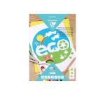 PAPIER COULEUR RECYCLÉ, Bloc de 20 feuilles 210g/m2 au format A4 (21x29,7cm), Assortiment - 10 couleurs - Assortiment