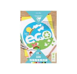 Farbiges Recyclingpapier, Block mit 20 Blatt A4, 210g, 10 Farben sortiert - Sortierung