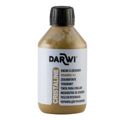 DARWI Zeichentinte, Flasche 250ml, Gold - Gold