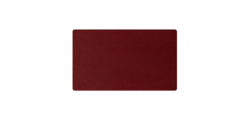 Rhodiarama sous-main souple M (80x40 cm) simili cuir italien - étui kraft - Lie de vin