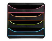 Cassettiera Big Box 4 cassetti Black Office