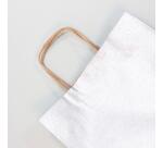 Paq.25 sacs kraft lisse, 22x10x27cm,Argt - Argent