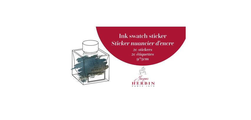 Sachet de 20 nuanciers stickers Jacques Herbin Prestige