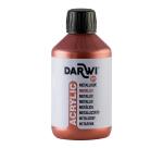 Darwi Acrylfarbe Metalleffekt, Flasche 250 ml, Leder