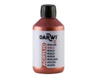 Darwi Flacon de 250 ml de Peinture Acrylique Universelle Métallique - Cuivre
