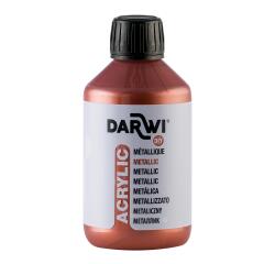 Darwi peinture acrylique Metal effect, flacon de 250 ml, cuir