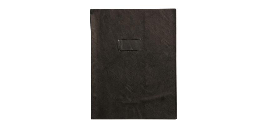 Protège-cahiers grain cuir PVC 22/100ème 24x32 cm
