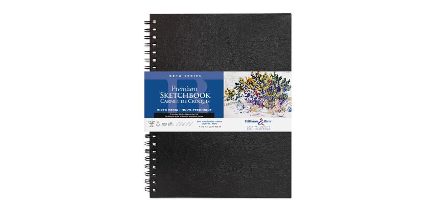 Beta Series carnet spiralé 25F 22,9x30,5cm 270g - Blanc