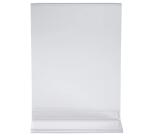Porte-visuel droit vertical A5 - Cristal