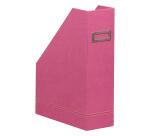 Rhodiarama porte-revues simili cuir italien 10x25x31 cm - Fuchsia