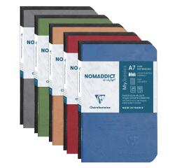 Set de 2 carnets piqûre Age Bag 7,5x12cm 48 pages petits carreaux Couleurs assortis - Assortis
