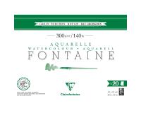 Fontaine bloc collé 4 côtés 20F 46x61cm 300g grain torchon