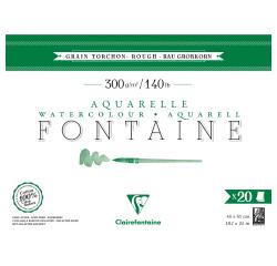 Fontaine bloc collé 4 côtés 20F 46x61cm 300g grain torchon