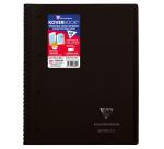 Cahier reliure intégrale enveloppante Koverbook A4+ 160 pages petits carreaux détachables perforé 4 trous couverture polypropylène transparent - Assortis